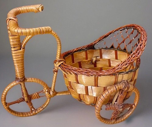 Vintage wicker tricycle bike - tricycle,