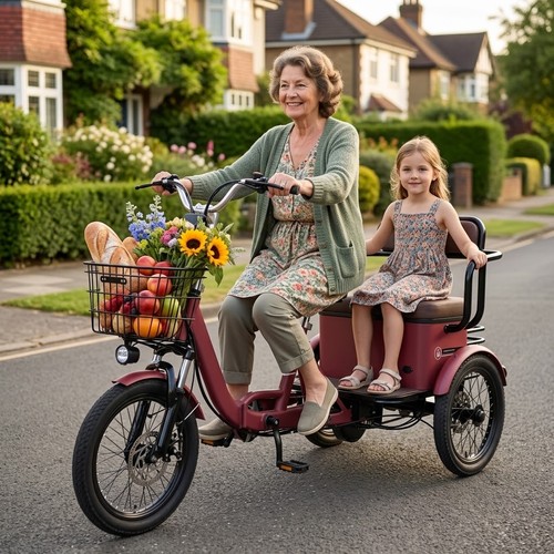 Folding electric tricycle - 18'',
