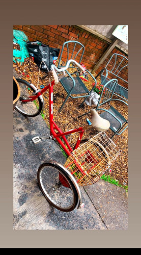 Red adult tricycle trike - trike, metal