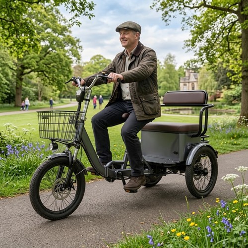 Folding electric tricycle - electric, 18"